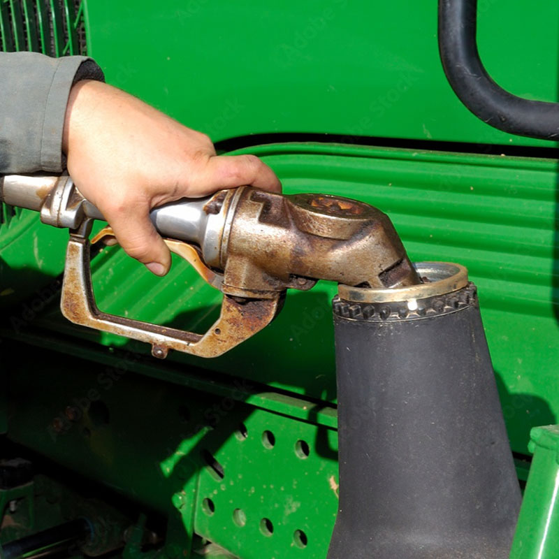 Image of a tractor being refuelled